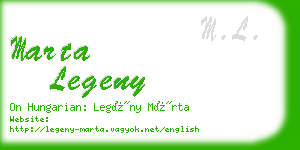 marta legeny business card